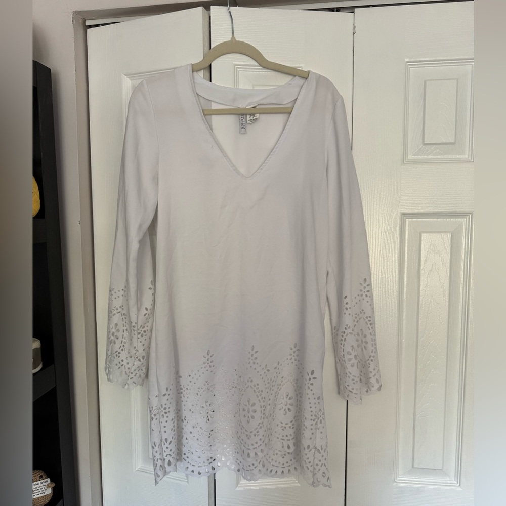 white beach coverup